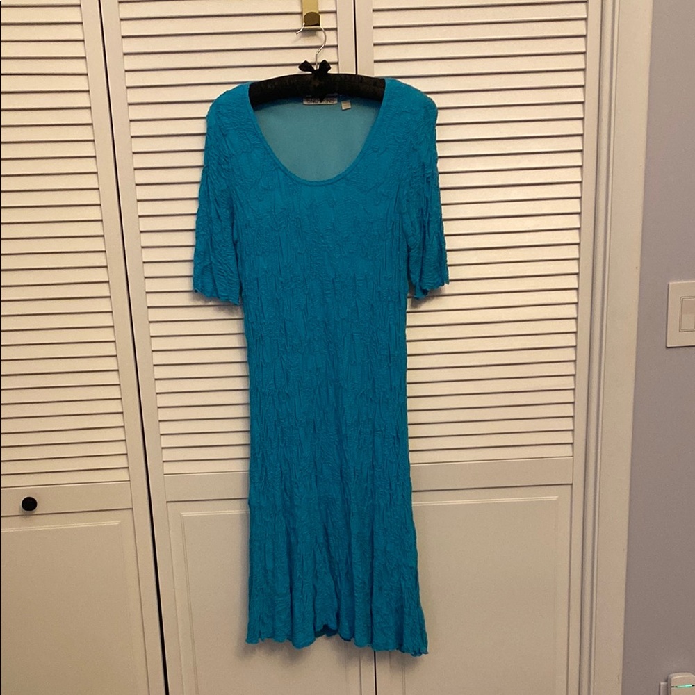 Chico's Vibrant Blue Knit Dress
